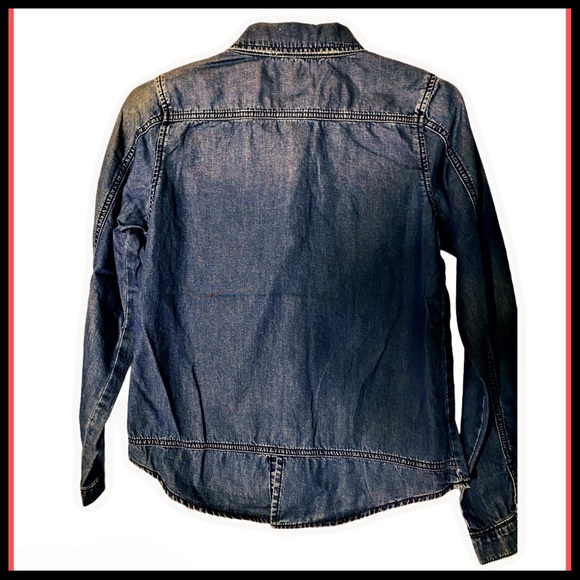 NWT BLANKNYC GIRLS’S Sz 10 Cotten snap Denim Shirt - Picture 2 of 9